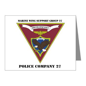 MPC27 - M01 - 02 - Military Police Company 27 with Text Note Cards (Pk of 20)