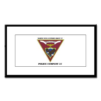 MPC27 - M01 - 02 - Military Police Company 27 with Text Small Framed Print