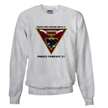 MPC27 - A01 - 03 - Military Police Company 27 with Text Sweatshirt