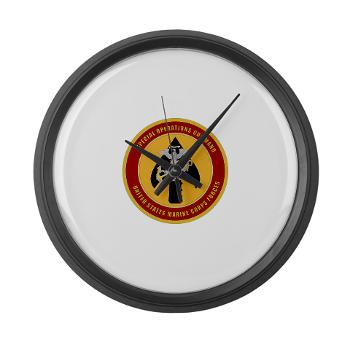 MSOC - M01 - 03 - Marine Special Ops Cmd - Large Wall Clock