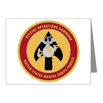 MSOC - M01 - 02 - Marine Special Ops Cmd - Note Cards (Pk of 20)