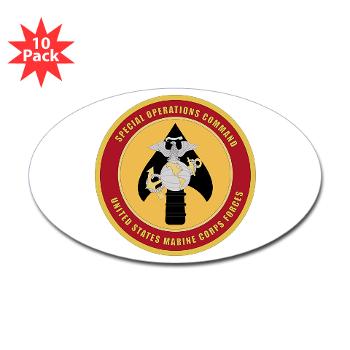 MSOC - M01 - 01 - Marine Special Ops Cmd - Sticker (Oval 10 pk) - Click Image to Close