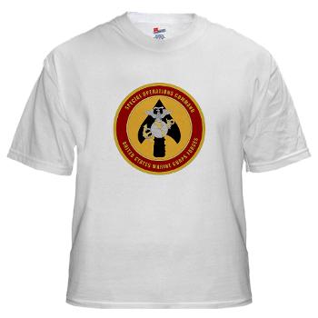 MSOC - A01 - 04 - Marine Special Ops Cmd - White t-Shirt