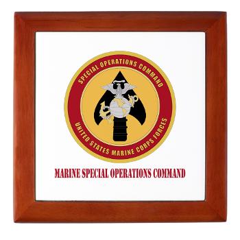 MSOC - M01 - 03 - Marine Special Ops Cmd with Text - Keepsake Box