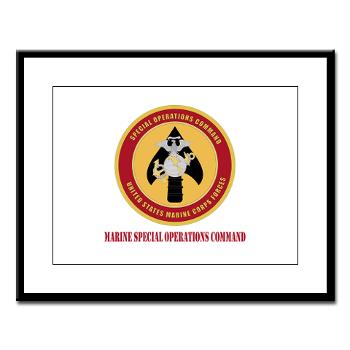 MSOC - M01 - 02 - Marine Special Ops Cmd with Text - Large Framed Print - Click Image to Close
