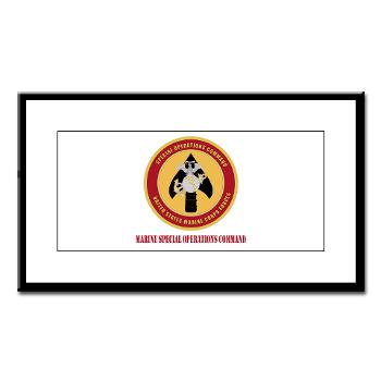 MSOC - M01 - 02 - Marine Special Ops Cmd with Text - Small Framed Print