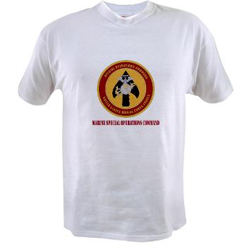 MSOC - A01 - 04 - Marine Special Ops Cmd with Text - Value T-shirt - Click Image to Close