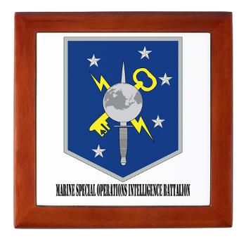 MSOIB - M01 - 03 - Marine Special Operations Intelligence Battalion with Text - Keepsake Box - Click Image to Close