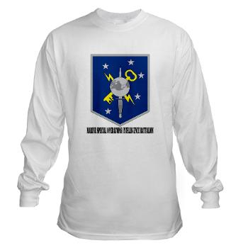 MSOIB - A01 - 03 - Marine Special Operations Intelligence Battalion with Text - Long Sleeve T-Shirt