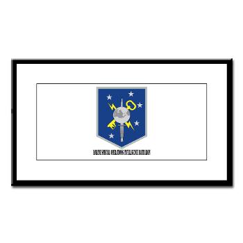 MSOIB - M01 - 02 - Marine Special Operations Intelligence Battalion with Text - Small Framed Print
