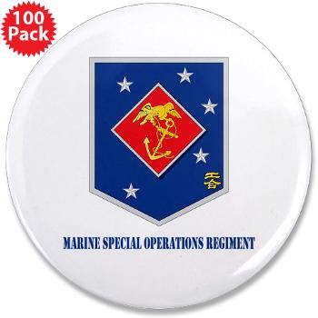 MSOR - M01 - 01 - Marine Special Operations Regiment with Text - 3.5" Button (100 pack)