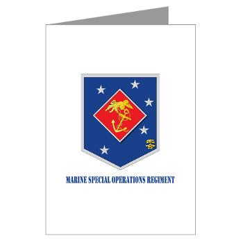 MSOR - M01 - 02 - Marine Special Operations Regiment with Text - Greeting Cards (Pk of 10)