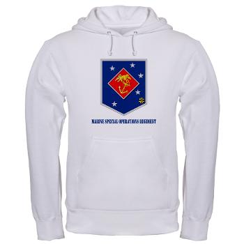 MSOR - A01 - 03 - Marine Special Operations Regiment with Text - Hooded Sweatshirt