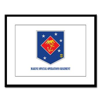 MSOR - M01 - 02 - Marine Special Operations Regiment with Text - Large Framed Print