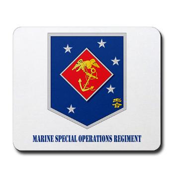 MSOR - M01 - 03 - Marine Special Operations Regiment with Text - Mousepad