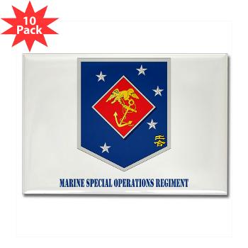 MSOR - M01 - 01 - Marine Special Operations Regiment with Text - Rectangle Magnet (10 pack) - Click Image to Close