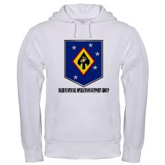 MSOSG - A01 - 03 - Marine Special Operations Support Group with Text - Hooded Sweatshirt