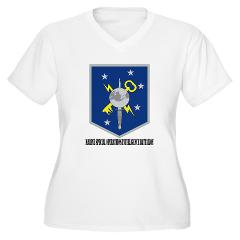 MSOS - A01 - 04 - Marine Special Operations School with Text - Women's V-Neck T-Shirt