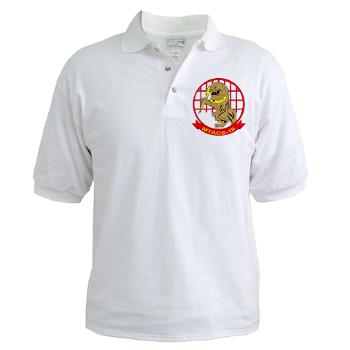 MTACS18 - A01 - 01 - Marine Tactical Air Command Squadron 18 with Text - Golf Shirt - Click Image to Close