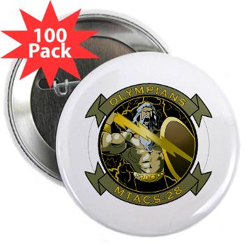 MTACS28 - M01 - 01 - Marine Tactical Air Command Squadron 28 (MTACS-28) 2.25" Button (100 pack)