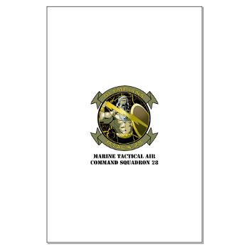 MTACS28 - M01 - 02 - Marine Tactical Air Command Squadron 28 (MTACS-28) with text Large Poster