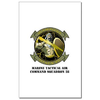 MTACS28 - M01 - 02 - Marine Tactical Air Command Squadron 28 (MTACS-28) with text Mini Poster Print - Click Image to Close