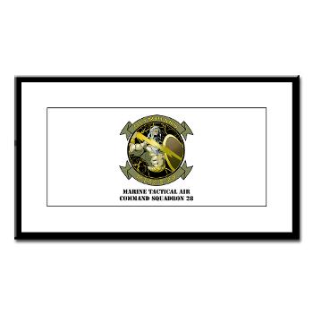 MTACS28 - M01 - 02 - Marine Tactical Air Command Squadron 28 (MTACS-28) with text Small Framed Print - Click Image to Close