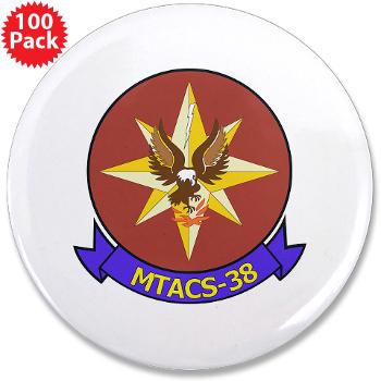 MTACS38 - M01 - 01 - Marine Tactical Air Command Sqdrn 38 3.5" Button (100 pack)