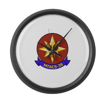 MTACS38 - M01 - 03 - Marine Tactical Air Command Sqdrn 38 Large Wall Clock - Click Image to Close