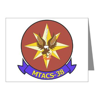 MTACS38 - M01 - 02 - Marine Tactical Air Command Sqdrn 38 Note Cards (Pk of 20) - Click Image to Close