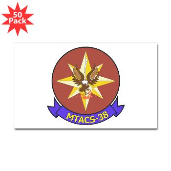 MTACS38 - M01 - 01 - Marine Tactical Air Command Sqdrn 38 Sticker (Rectangle 50 pk) - Click Image to Close