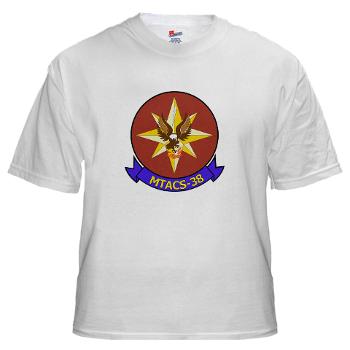 MTACS38 - A01 - 04 - Marine Tactical Air Command Sqdrn 38 White T-Shirt - Click Image to Close