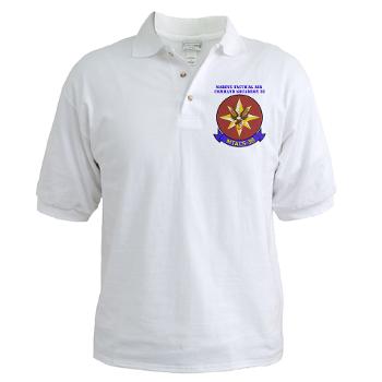 MTACS38 - A01 - 04 - Marine Tactical Air Command Sqdrn 38 with text Golf Shirt - Click Image to Close