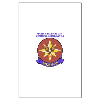 MTACS38 - M01 - 02 - Marine Tactical Air Command Sqdrn 38 with text Large Poster