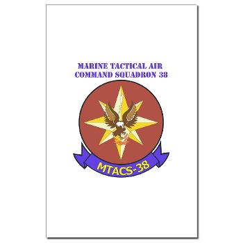 MTACS38 - M01 - 02 - Marine Tactical Air Command Sqdrn 38 with text Mini Poster Print