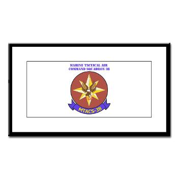 MTACS38 - M01 - 02 - Marine Tactical Air Command Sqdrn 38 with text Small Framed Print