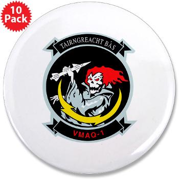 MTEWS1 - M01 - 01 - Marine Tactical Electronic Warfare Squadron 1 3.5" Button (10 pack) - Click Image to Close