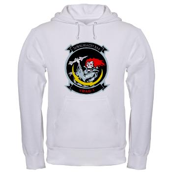MTEWS1 - A01 - 03 - Marine Tactical Electronic Warfare Squadron 1 Hooded Sweatshirt - Click Image to Close