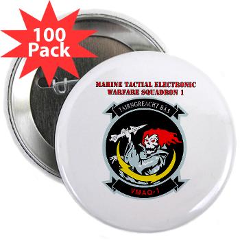 MTEWS1 - M01 - 01 - Marine Tactical Electronic Warfare Squadron with Text 2.25" Button (100 pack) - Click Image to Close