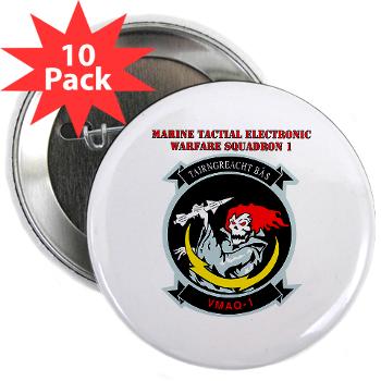 MTEWS1 - M01 - 01 - Marine Tactical Electronic Warfare Squadron with Text 2.25" Button (10 pack)