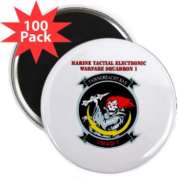 MTEWS1 - M01 - 01 - Marine Tactical Electronic Warfare Squadron with Text 2.25" Magnet (100 pack)