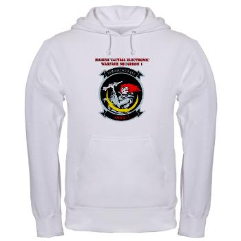 MTEWS1 - A01 - 03 - Marine Tactical Electronic Warfare Squadron with Text Hooded Sweatshirt