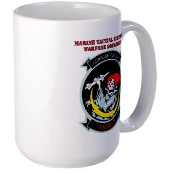 MTEWS1 - M01 - 03 - Marine Tactical Electronic Warfare Squadron with Text Large Mug