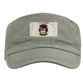 MTEWS1 - A01 - 01 - Marine Tactical Electronic Warfare Squadron with Text Military Cap