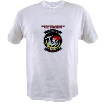 MTEWS1 - A01 - 04 - Marine Tactical Electronic Warfare Squadron with Text Value T-Shirt