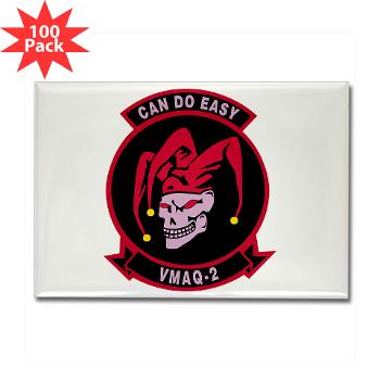 MTEWS2 - M01 - 01 - Marine Tactical Electronic Warfare Squadron 2 (VMA) - Rectangle Magnet (100 pack)