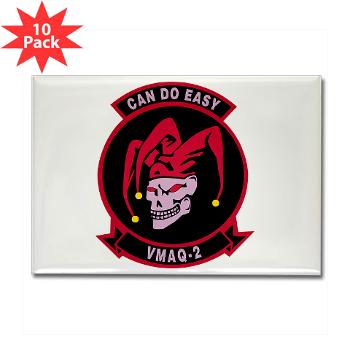 MTEWS2 - M01 - 01 - Marine Tactical Electronic Warfare Squadron 2 (VMA) - Rectangle Magnet (10 pack)