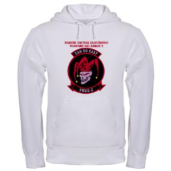 MTEWS2 - A01 - 03 - Marine Tactical Electronic Warfare Squadron 2 (VMA) with text - Hooded Sweatshirt