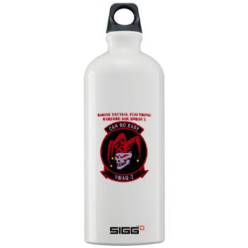 MTEWS2 - M01 - 03 - Marine Tactical Electronic Warfare Squadron 2 (VMA) with text - Sigg Water Bottle 1.0L - Click Image to Close