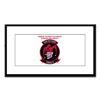 MTEWS2 - M01 - 02 - Marine Tactical Electronic Warfare Squadron 2 (VMA) with text - Small Framed Print - Click Image to Close